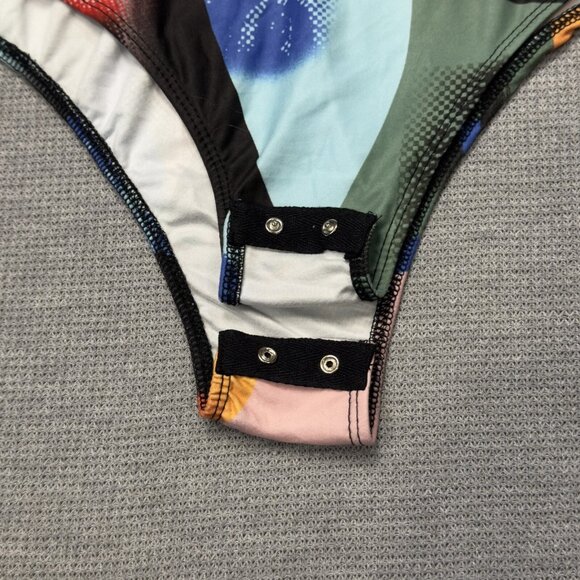 Urban Rose Womens Multicolor Graphic Print Bodysuit Short Sleeve Size 3X NWT - Picture 4 of 11